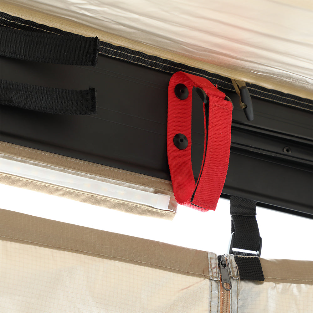 KickAss Premium Shower Awning with Swing Arm & LED Light Strip