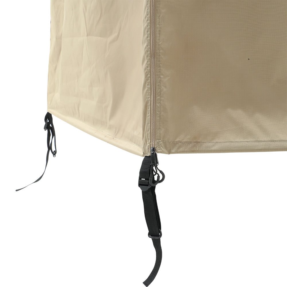 KickAss Premium Shower Awning with Swing Arm & LED Light Strip