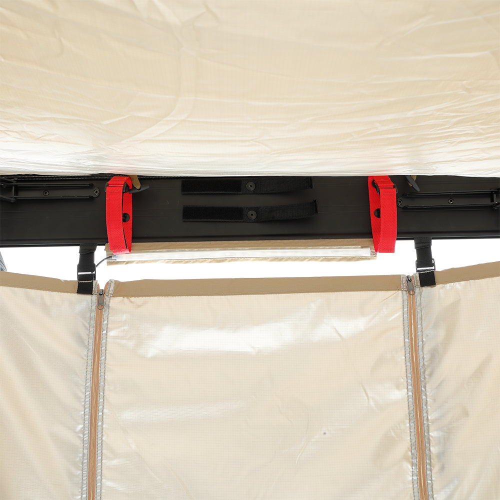 KickAss Premium Shower Awning with Swing Arm & LED Light Strip