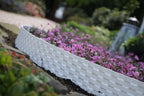Lawn Edging, Plastic Palisade Rattan Effect, 2.4m, Black