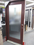 Surplus 3'0 x 6'6 Smooth Fiberglass Door with Decorative Glass