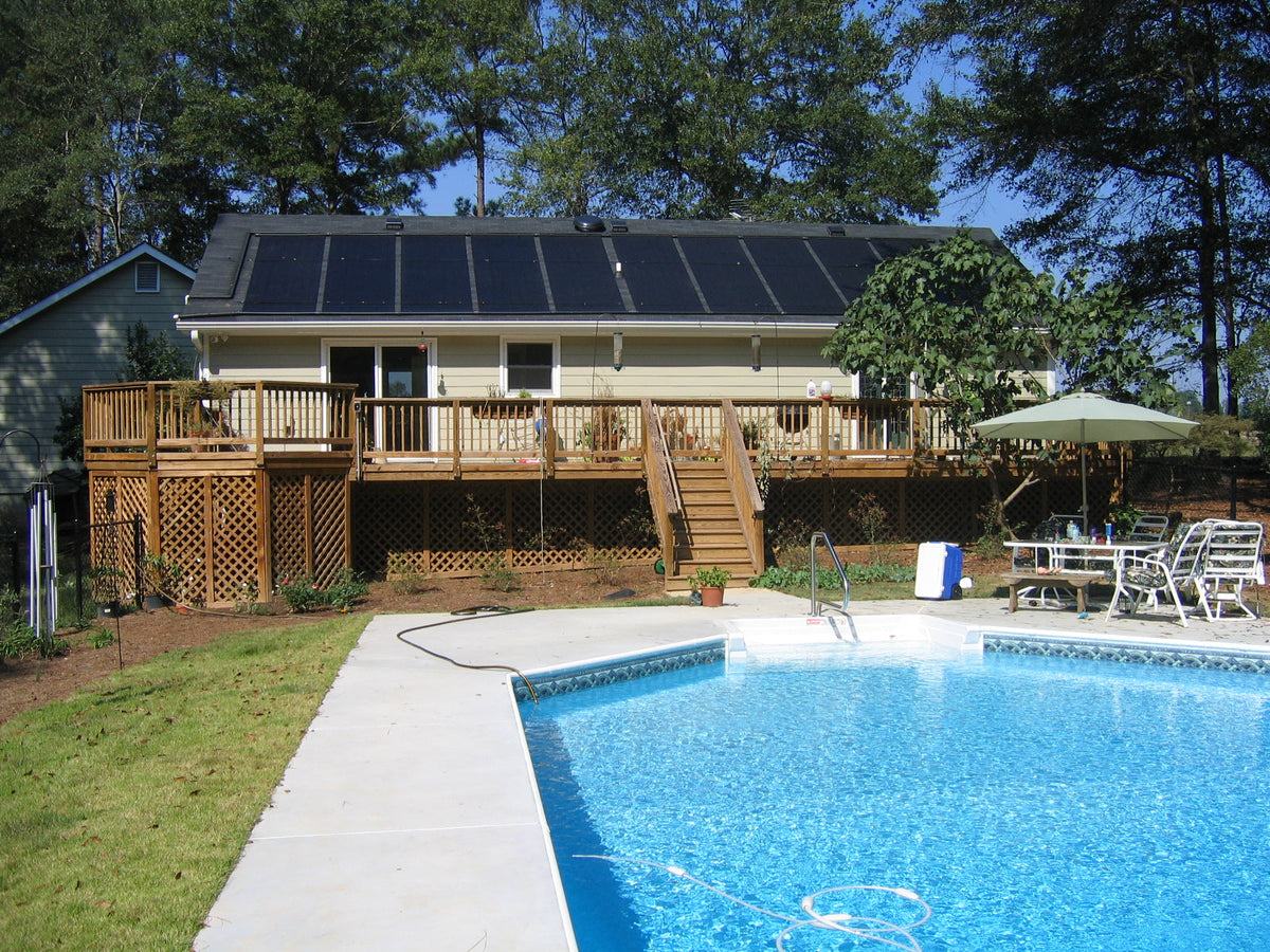 Aquasol Solar Pool Heating Panel 4' X 8' - 2" Headers  - 10 Panel Kit - 16 x 32 Rectangle Pools