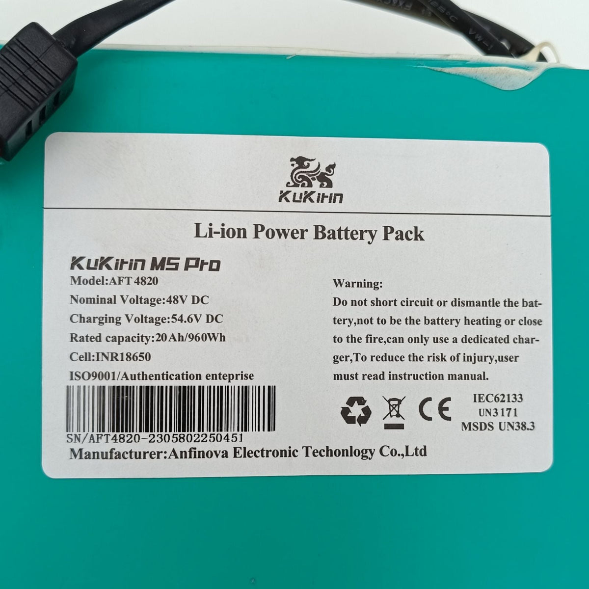 Kugoo M5 Pro Electric Scooter Battery