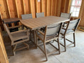 GARDEN CLASSIC 44" x 72" RECTANGULAR TABLE COUNTER HEIGHT- WEATHERWOOD