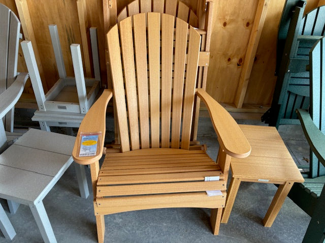 COMFO BACK FOLDING ADIRONDACK CHAIR- NATURAL TEAK