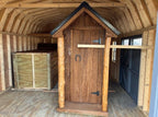 3' X 5' X 8' TOBACCO LATH CHALET W/PORCH -NATURAL CEDAR