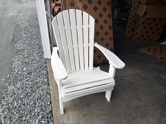 COMFO BACK FOLDING ADIRONDACK CHAIR- WHITE