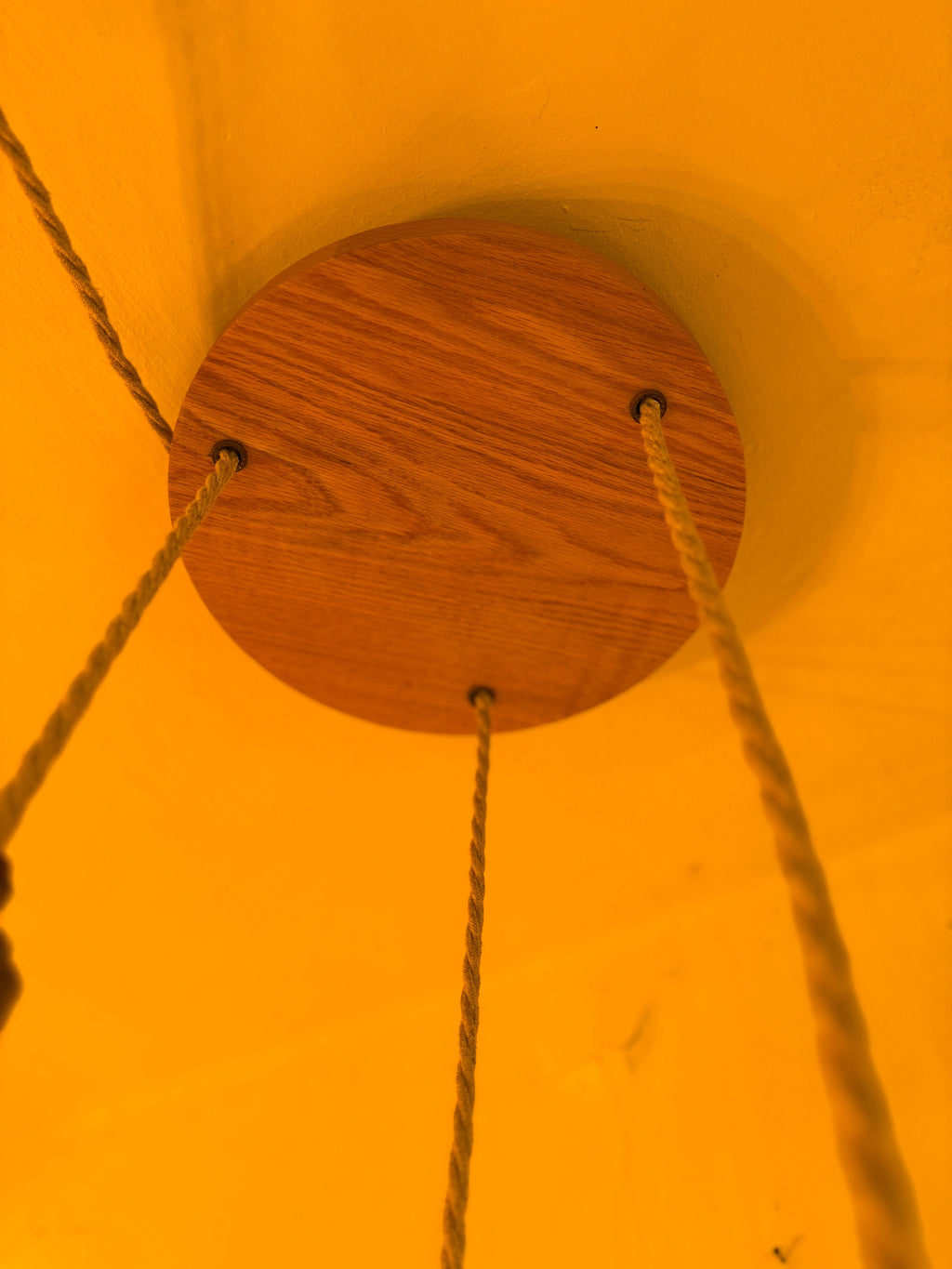 Oak Disc Pendant Light | 3 Drop Kitchen Island, Stairwell & Dining Lighting