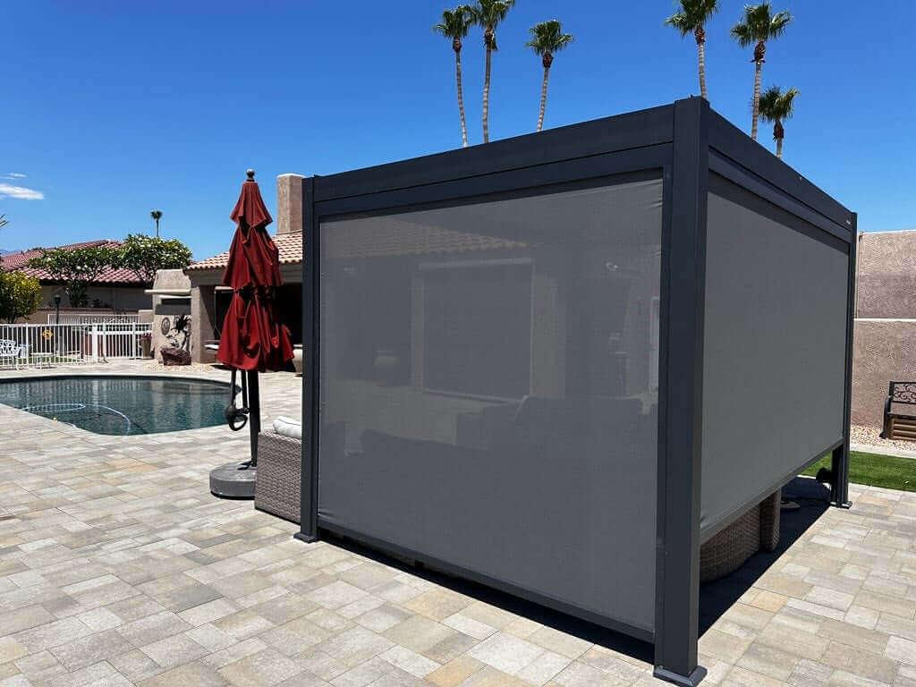Wind/Sun Resistant Screen FOR Villa Pergola 2.0