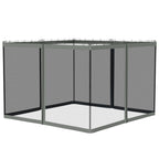 Replacement Mosquito Netting for Gazebo 10' x 10'with Zippers, Dark Grey