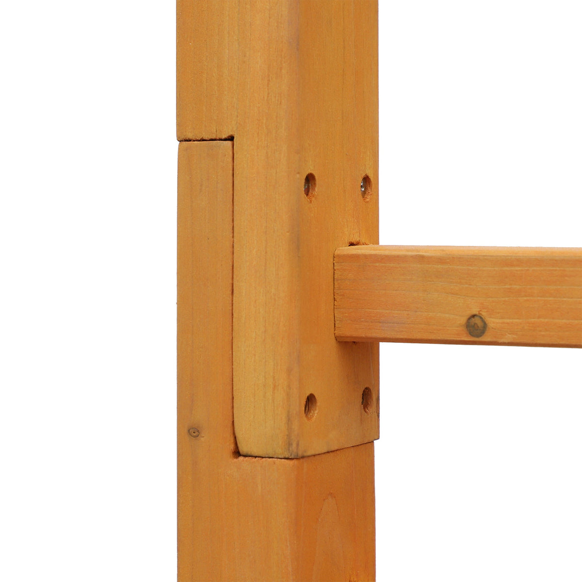 85" Wooden Garden Arbor for Climbing Vines, Orange
