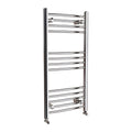 iBathUK Zypher Curved Heated Towel Rail Bathroom Radiator - Chrome