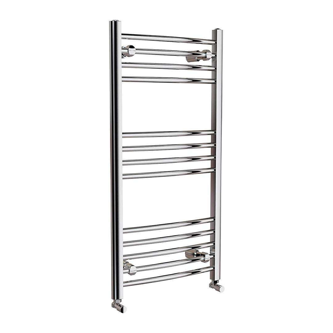 iBathUK Zypher Curved Heated Towel Rail Bathroom Radiator - Chrome