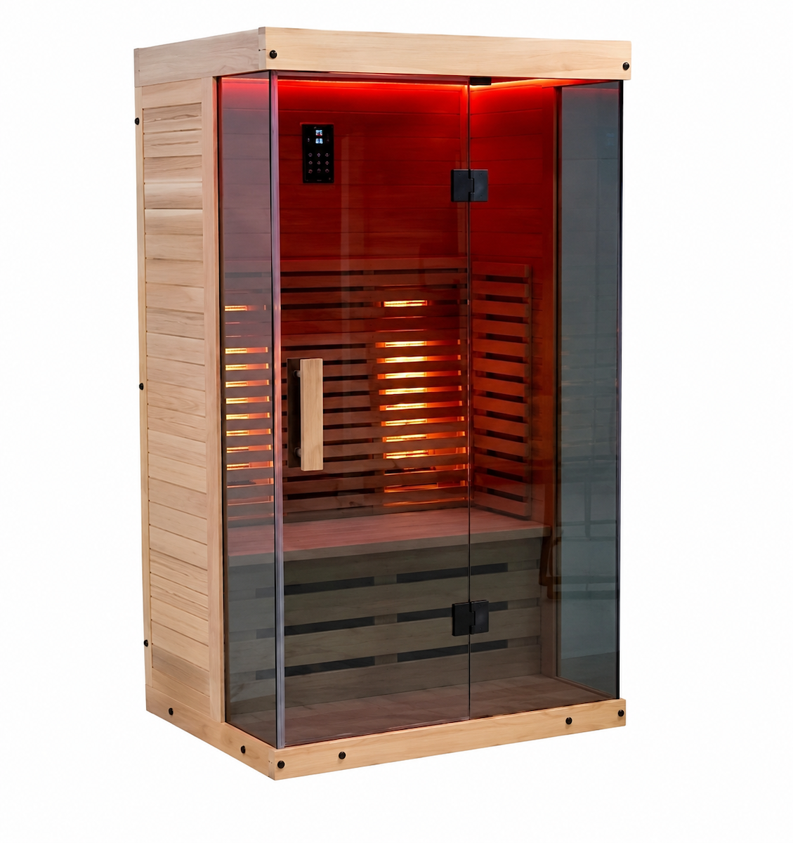 Indoor Infrared Sauna with Chromotherapy — Red Cedar / Thermo Wood / Pine | 1-2 Person