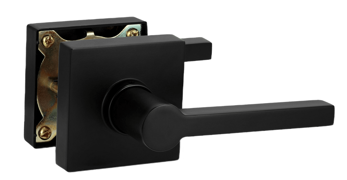 Passage Door Handle in Matte Black