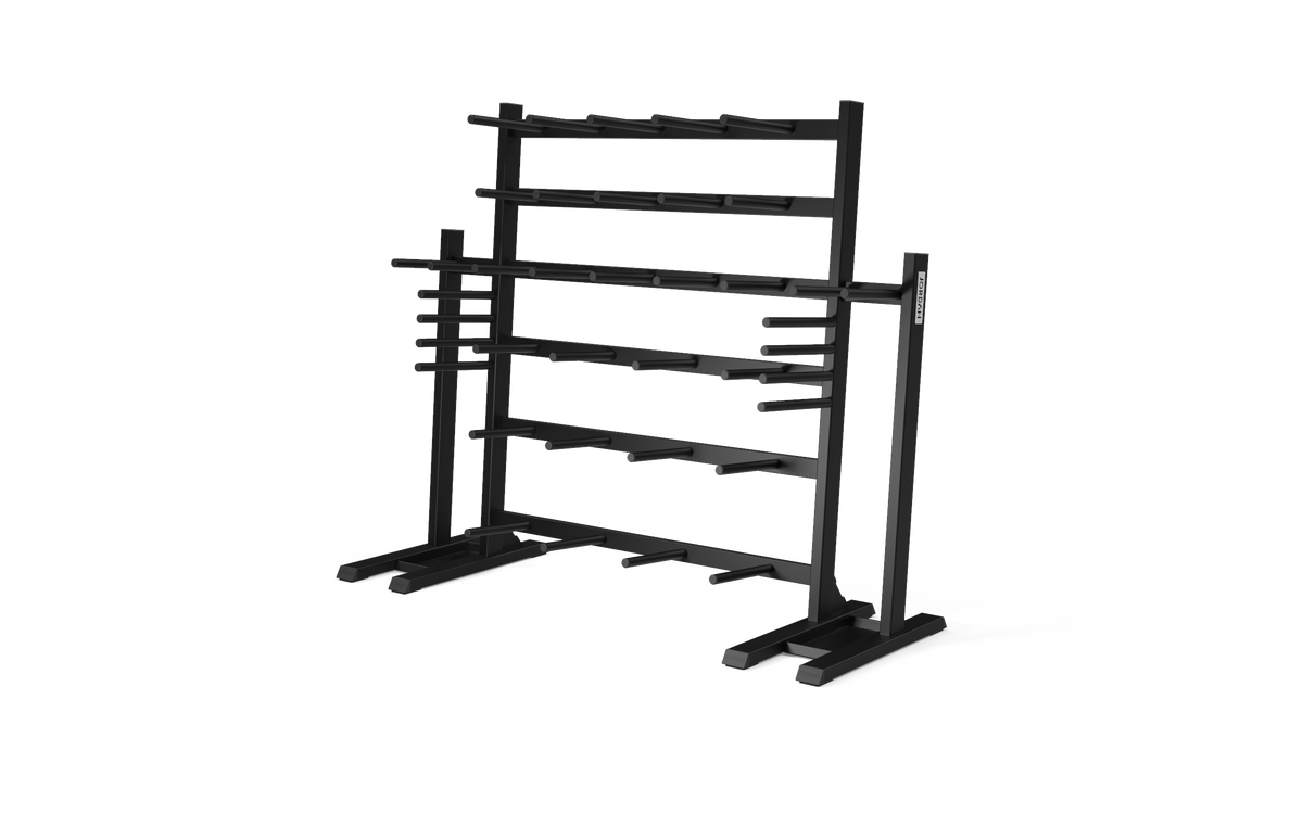Jordan Ignite Pump X Rubber Studio Barbell Sets + Rack