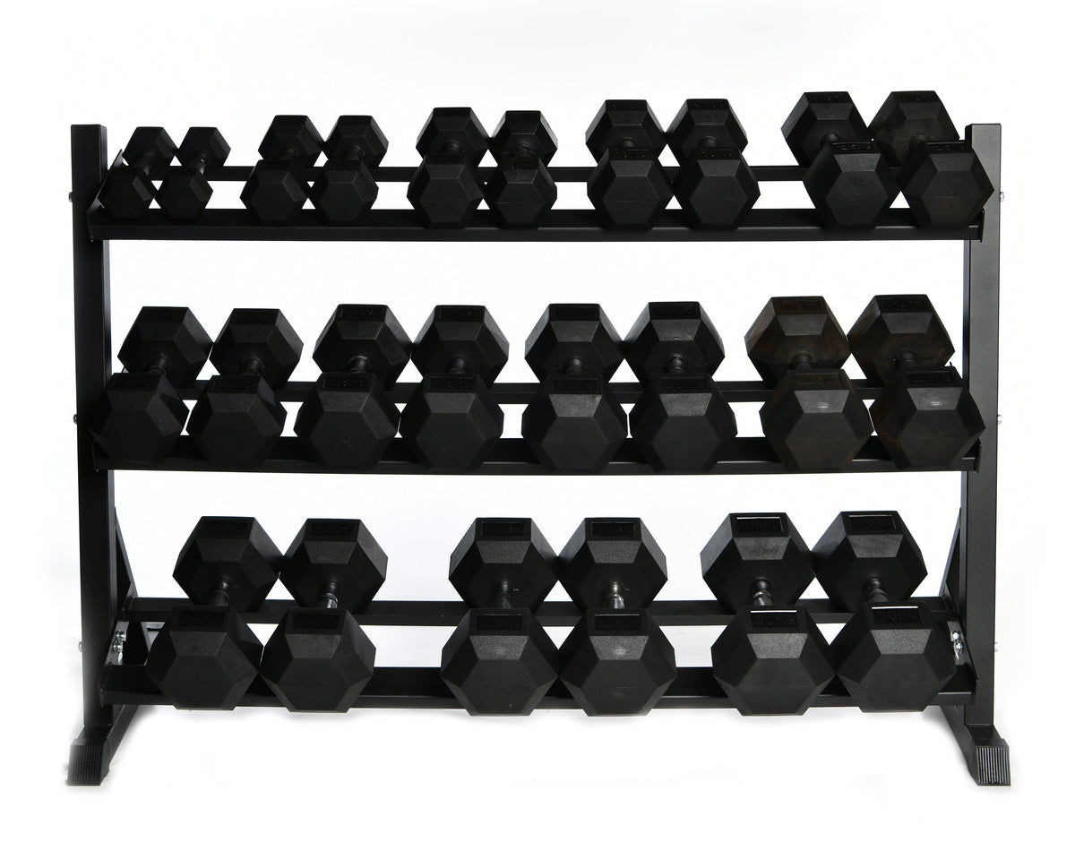 Swiss Barbell 2.5kg - 40kg Rubber Dumbbell Set