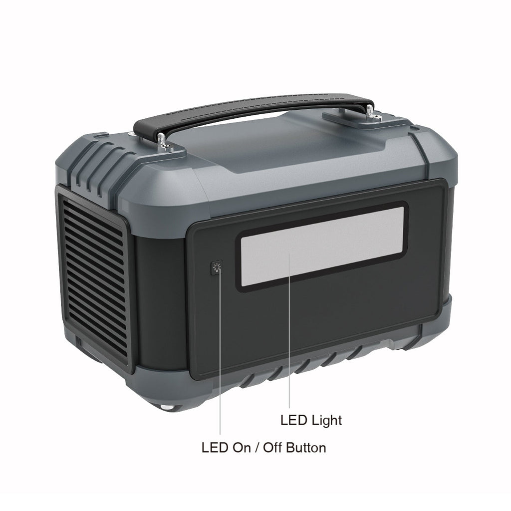600W Portable Power Station JUMPSPOWER Battery Charger 555Wh LED Light
