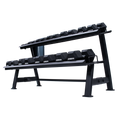Jordan 10 Pair, 2 Tier Hexagonal Dumbbell Rack With Trays