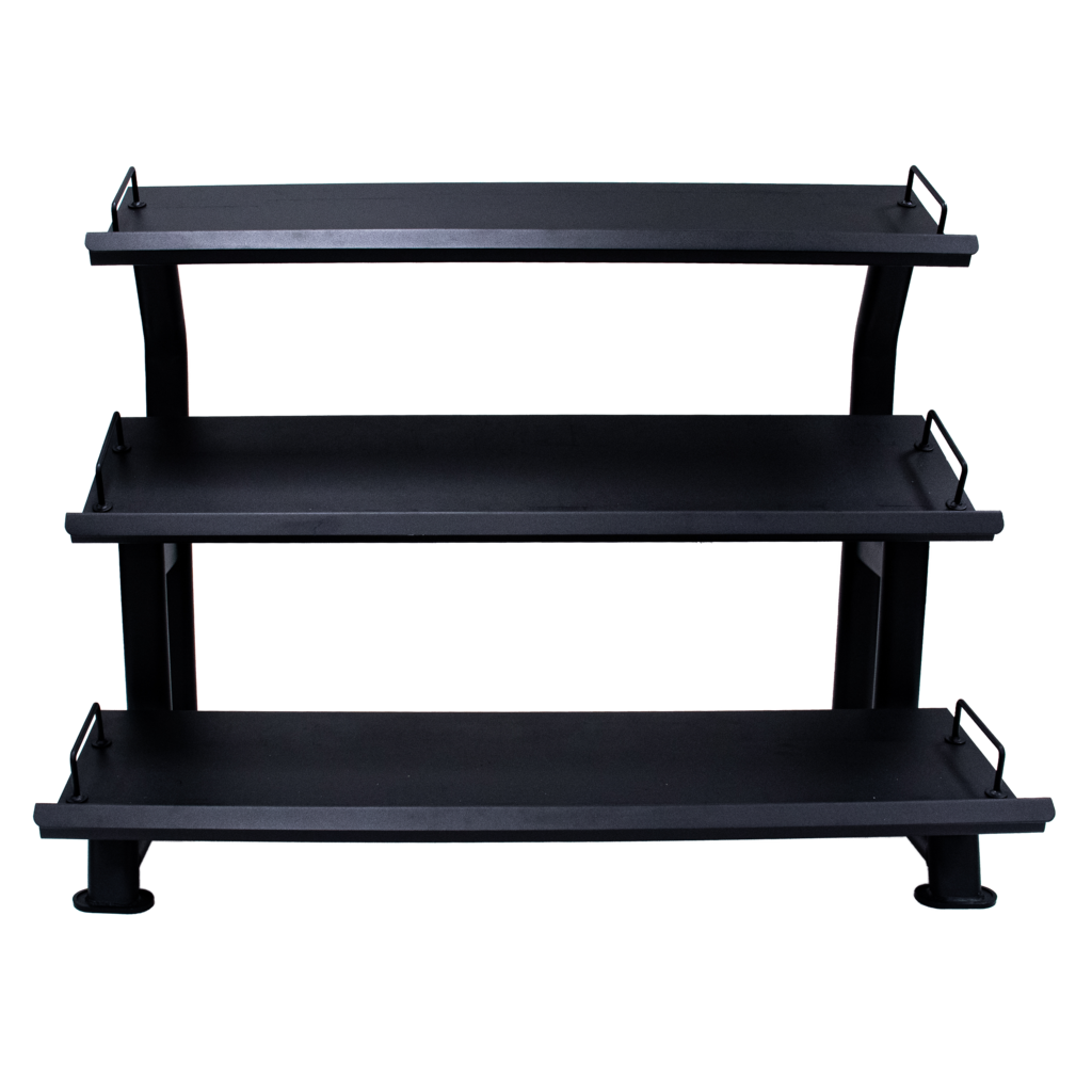 Jordan 12 Pair, 3 Tier Hexagonal Dumbbell Rack With Trays