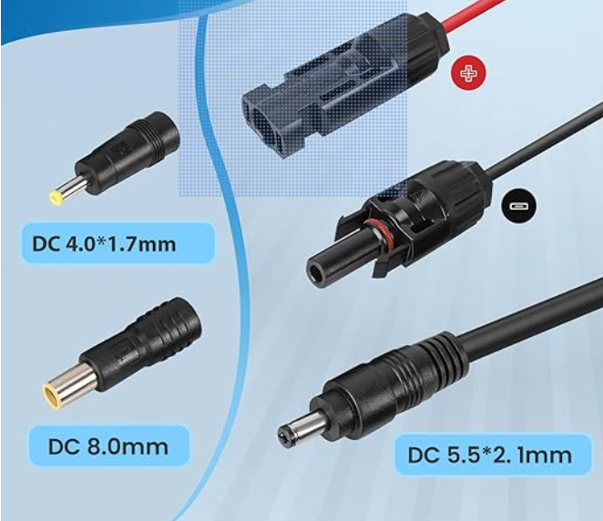 Solar Connection Cable MC4 to Jackery 8mm DC