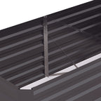 Raised Garden Bed, 6' x 3' x 2' Galvanized Steel Planters for Outdoor Plants with Multi-reinforced Rods for Vegetables, Flowers and Herbs, Dark Grey