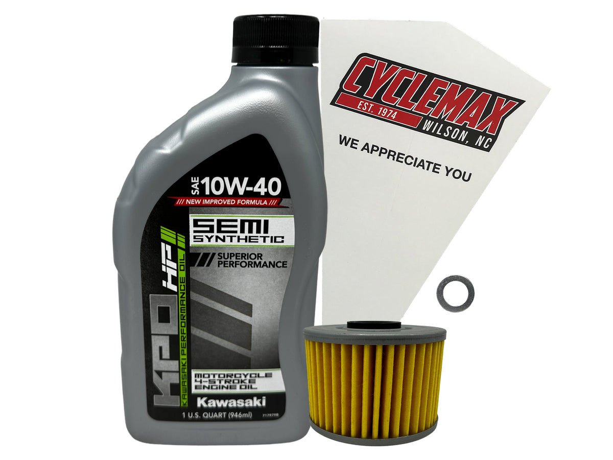 Kawasaki KPO Semi-Synthetic Oil Change Kit for 2004-2025 KLX110