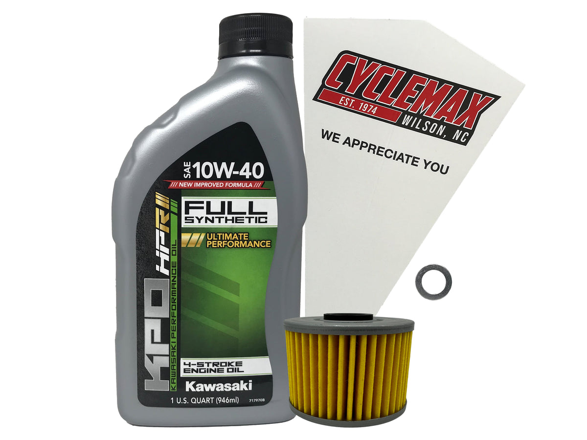 Kawasaki KPO Full Synthetic Oil Change Kit for 2004-2025 KLX110