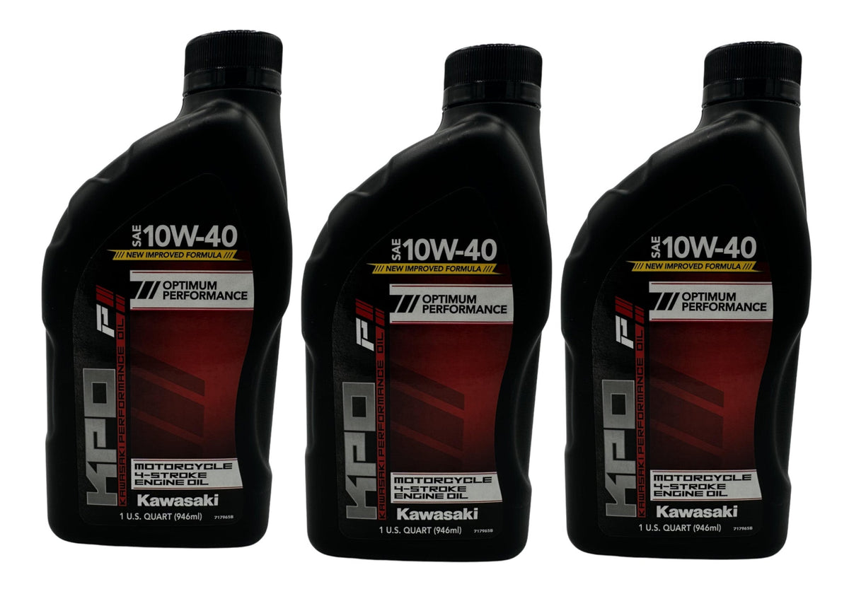 Kawasaki Performance 10W-40 4-Stroke Engine Oil 3 QUARTS K61021-202A 3 PACK