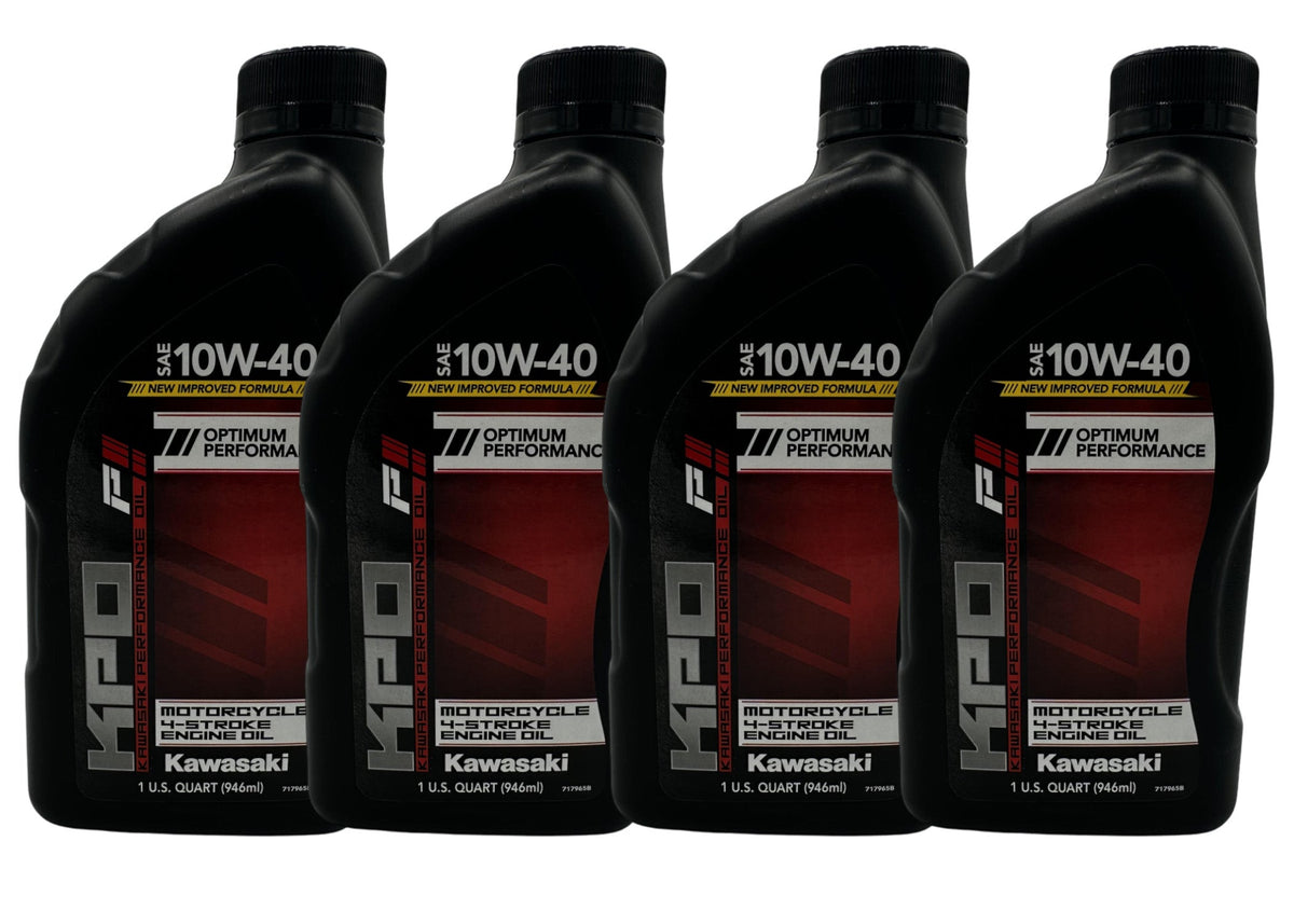 Kawasaki Performance 10W-40 4-Stroke Engine Oil 4 QUARTS K61021-202A 4 PACK