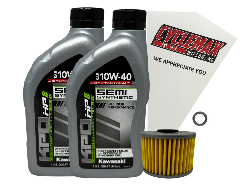 Kawasaki KPO Semi-Synthetic Oil Change Kit for 2021-2025 KLX300