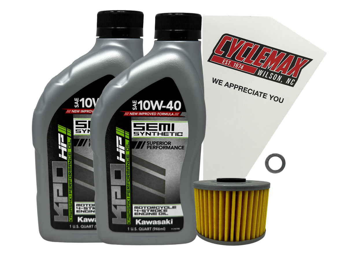 Kawasaki KPO Semi-Synthetic Oil Change Kit for 2021-2025 KLX300