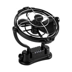 Kickass 12/24v 360°, 3 Speed Caravan fan, Black