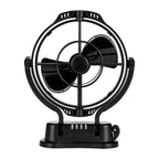Kickass 12/24v 360°, 3 Speed Caravan fan, Black