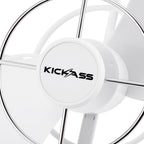 KickAss 12V / 24V 360°, 3 Speed Caravan Fan - White