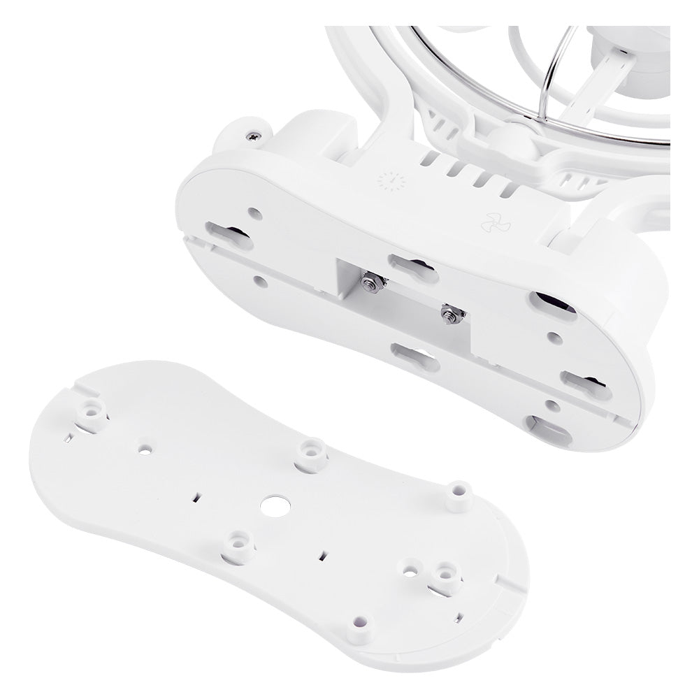 KickAss 12V / 24V 360°, 3 Speed Caravan Fan - White
