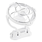 KickAss 12V / 24V 360°, 3 Speed Caravan Fan - White