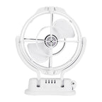 KickAss 12V / 24V 360°, 3 Speed Caravan Fan - White