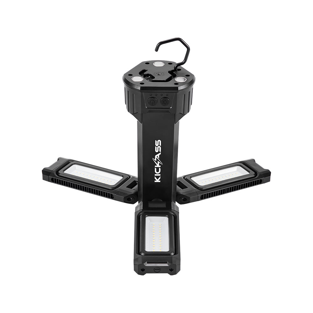 KickAss Rechargeable Tripod Camping Light - 6000 Lumens, 2.2m