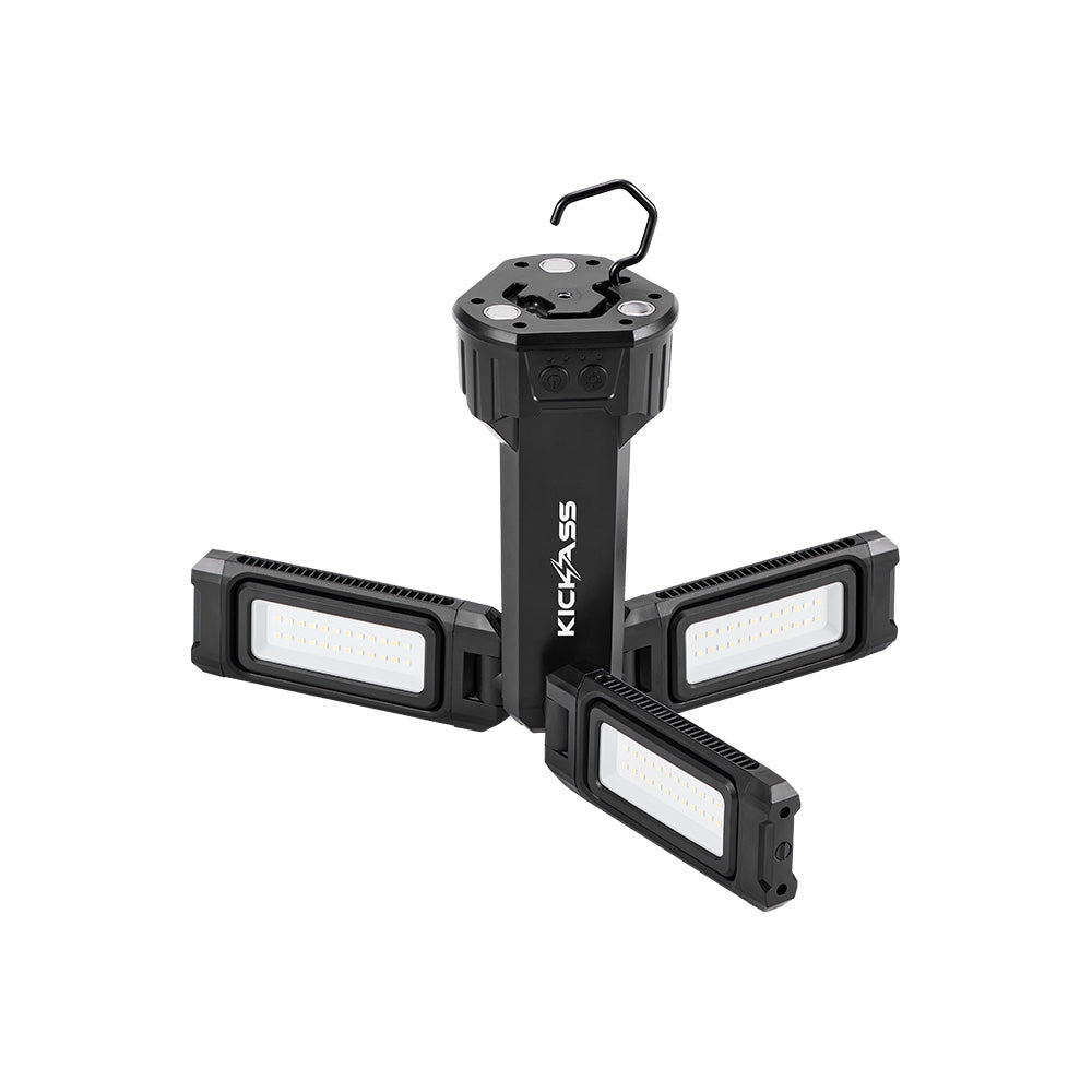 KickAss Rechargeable Tripod Camping Light - 6000 Lumens, 2.2m