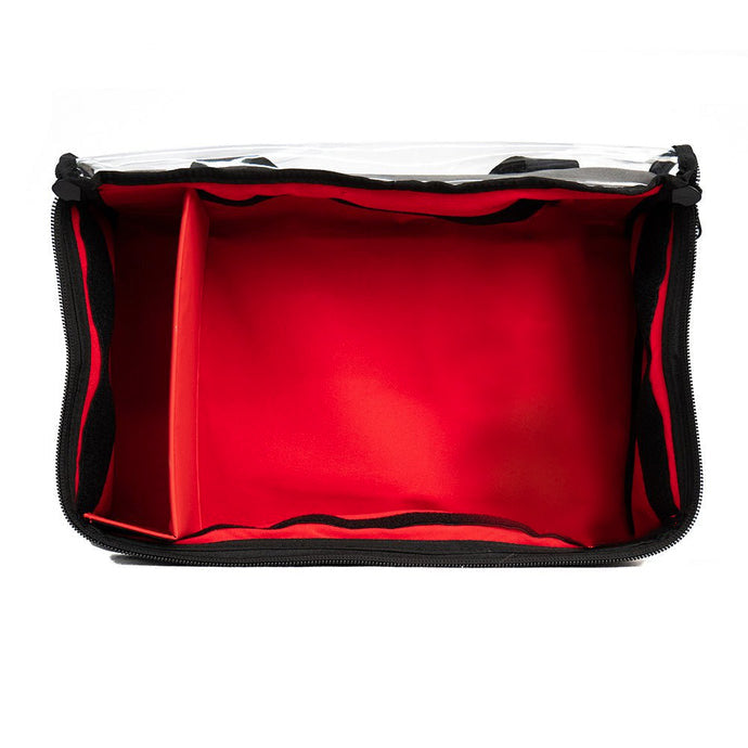 KickAss Canvas Clear Top Storage Bag with Soft Padded Lining - 42x25x15cm