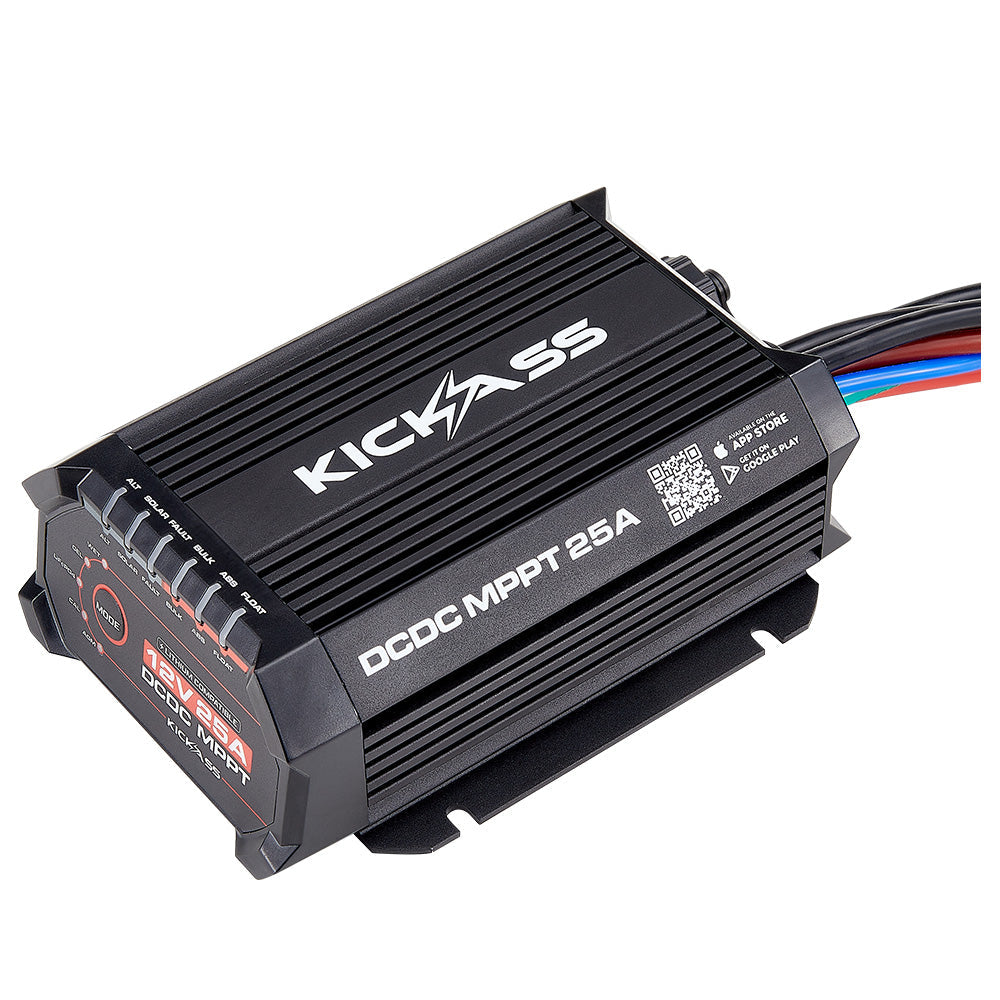 KickAss Smart 12V/24V 25A DCDC Charger With Solar MPPT + Integrated Bluetooth + Pre-Wired Anderson