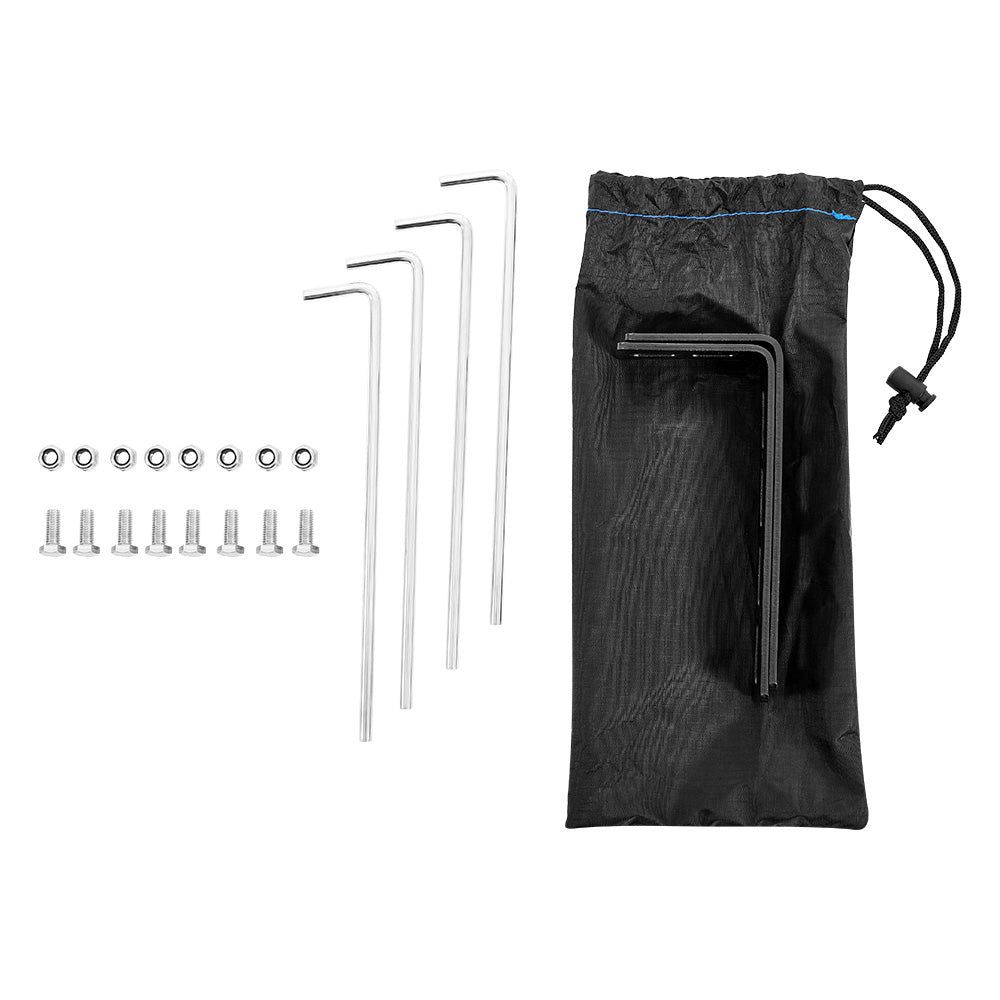 KickAss Premium Shower Awning - Black & Blue