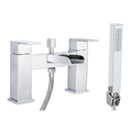 Kinetic Square Waterfall Bath Shower Mixer Tap