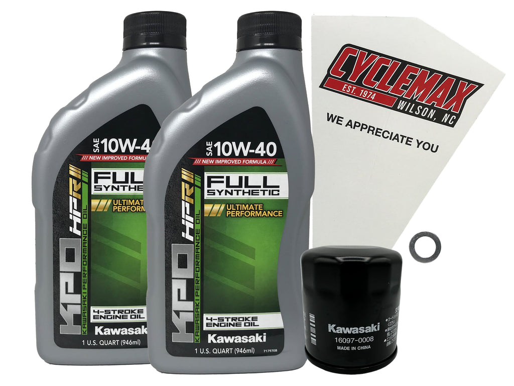 Kawasaki KPO Full Synthetic Oil Change Kit for 2023-2025 ELIMINATOR