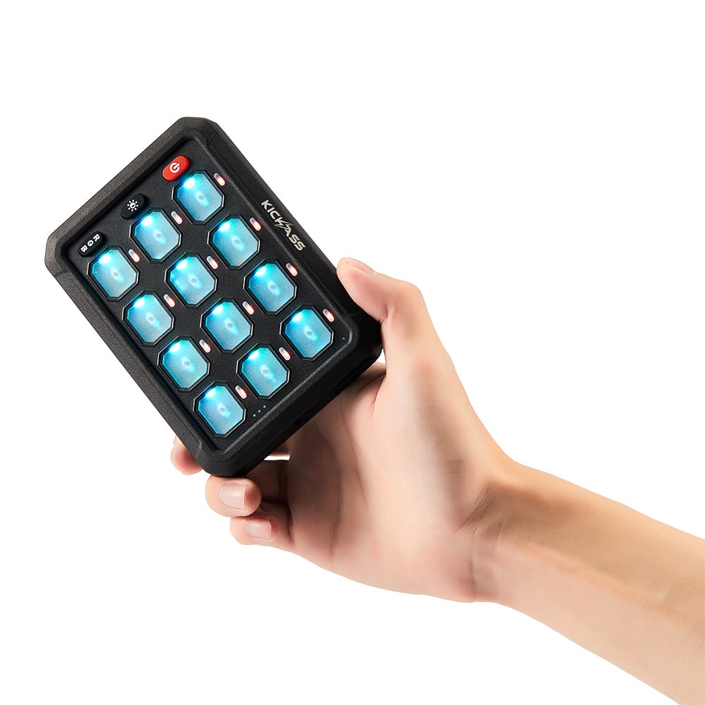 KickAss 12/24V 12 Gang Wireless Switch Panel with Magnetic Charging Cradle - MKII