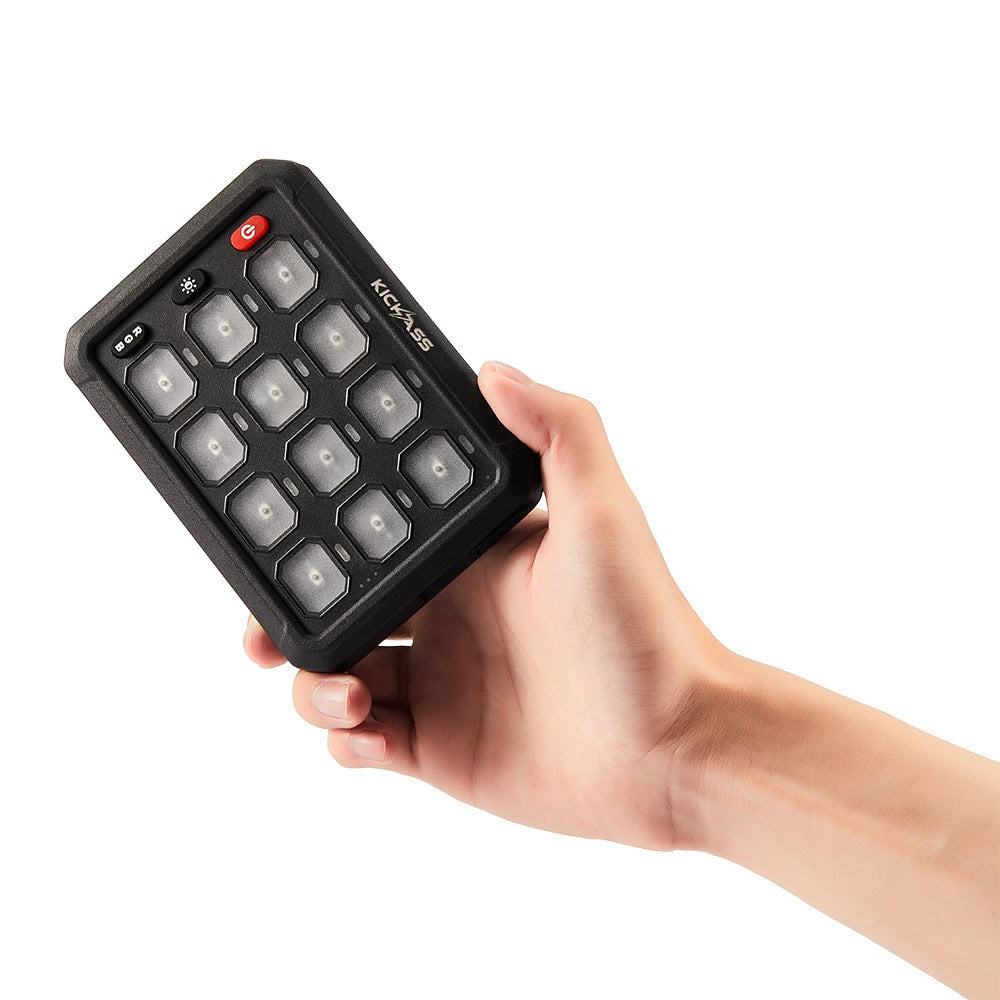 KickAss 12/24V 12 Gang Wireless Switch Panel with Magnetic Charging Cradle - MKII