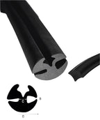 EPDM Rubber Glazing Seal with Filler Strip – Window Rubber for Glass, Perspex & Acrylic
