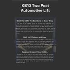 KREBS KB10/H 10,000lb 2-Post Automotive Lift