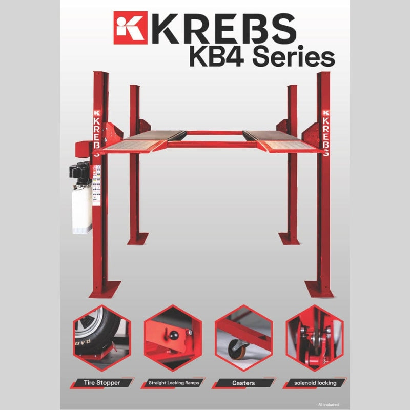 KREBS KB4/10 11100204 4-Post Lift 10,000lb